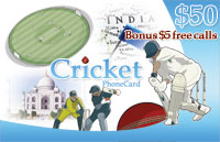 Cricket Phone Card $50