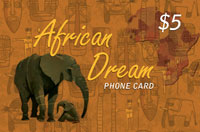 African Dream $5 - International Calling Cards